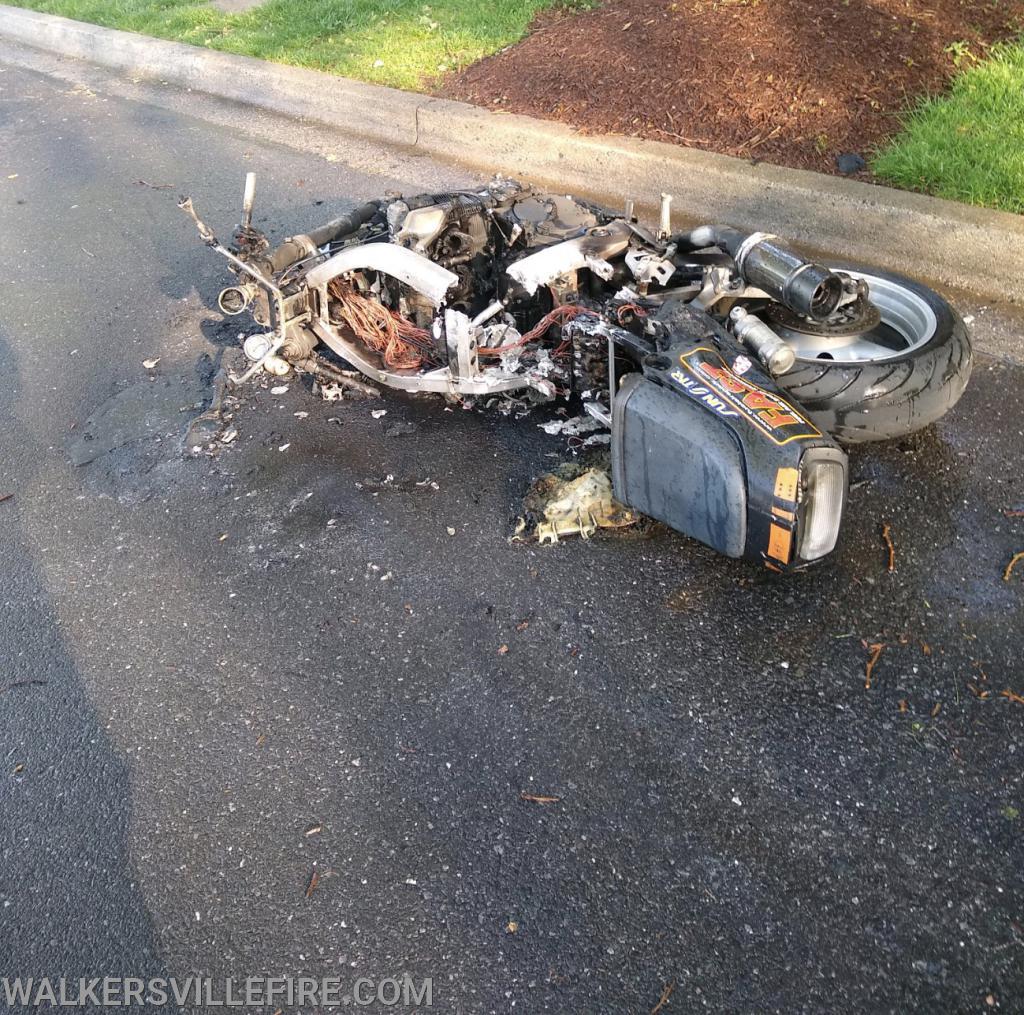 Motorcycle Fire in Dearbought 5/13/2020