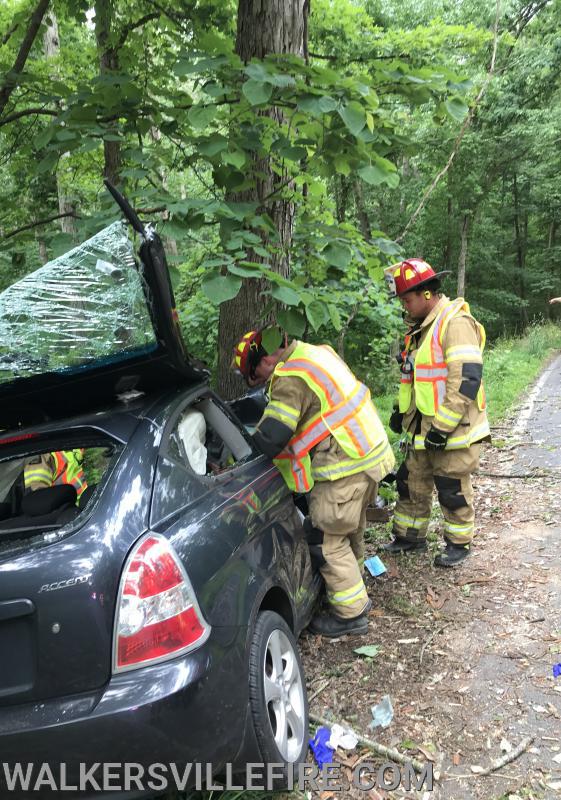 Vehicle Accident with Entrapment on Dance Hall Rd 6/14/2020